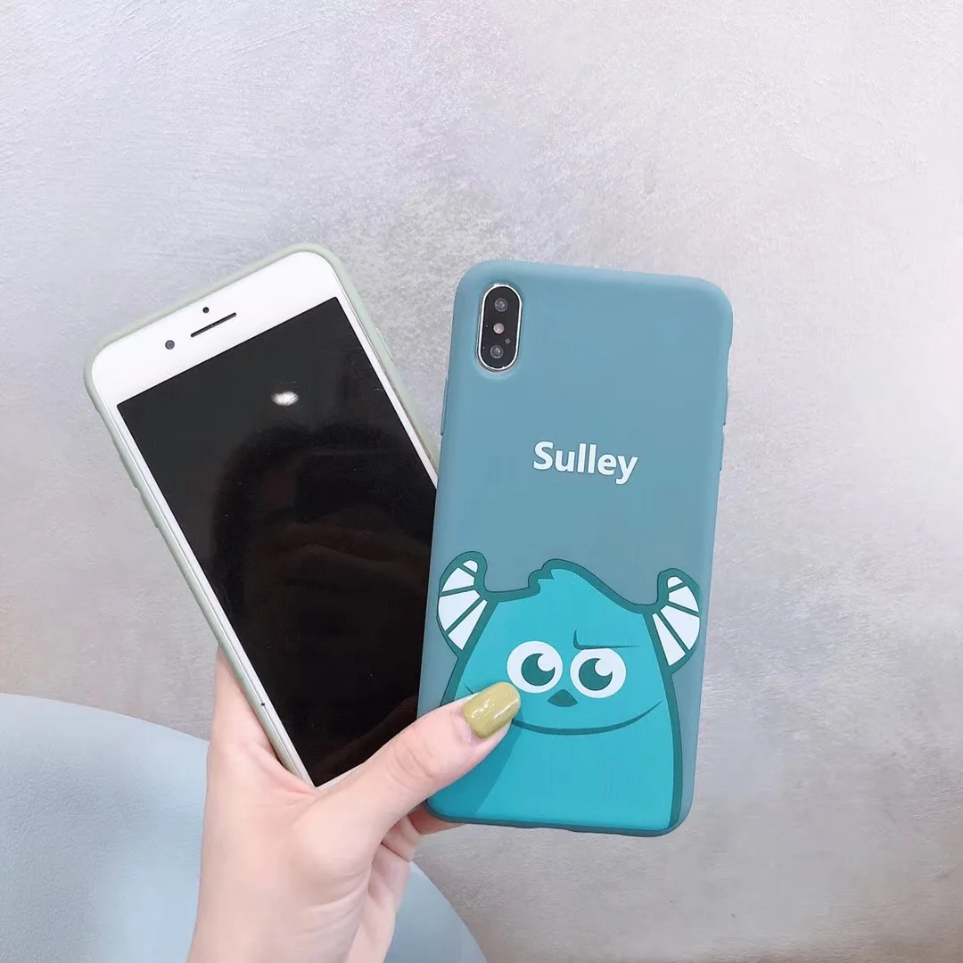 Милый мультяшный чехол для телефона sulley Mike iphone 7 plus 8 6 s аниме x xs max xr Fundas чехлы |
