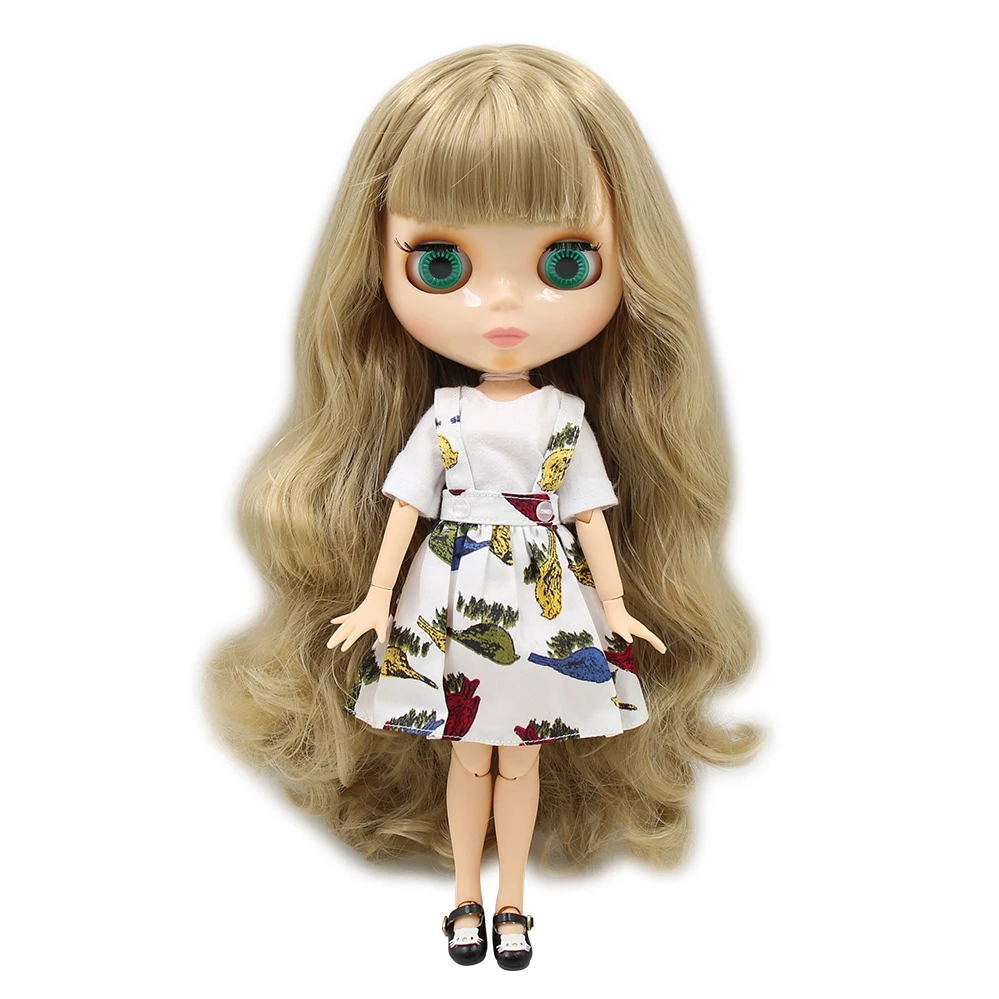 ICY DBS шарнирная кукла Blyth toy joint body коричневые волосы светлые натуральная кожа 1/6 30