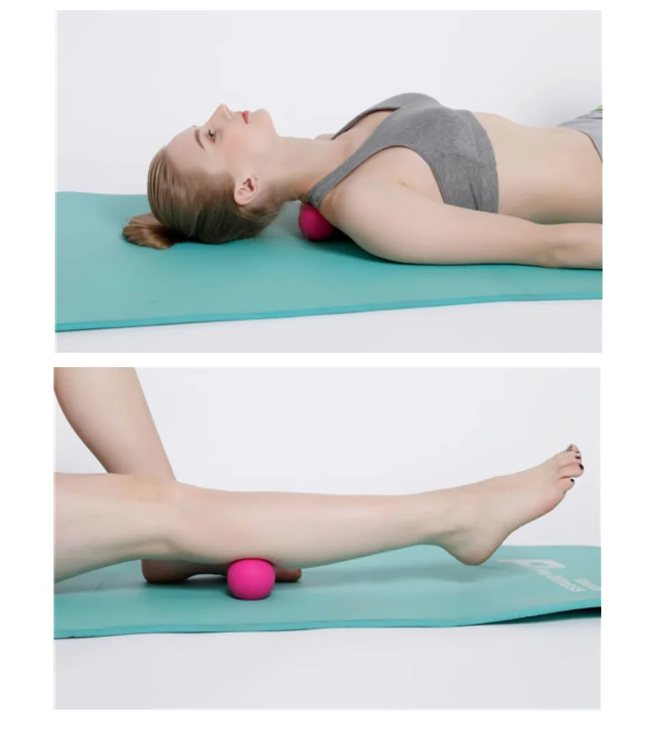 Триггер точка Массажный мяч ролик Myofascial Хоккей Лакросс мяч массаж фитнес-Мячи