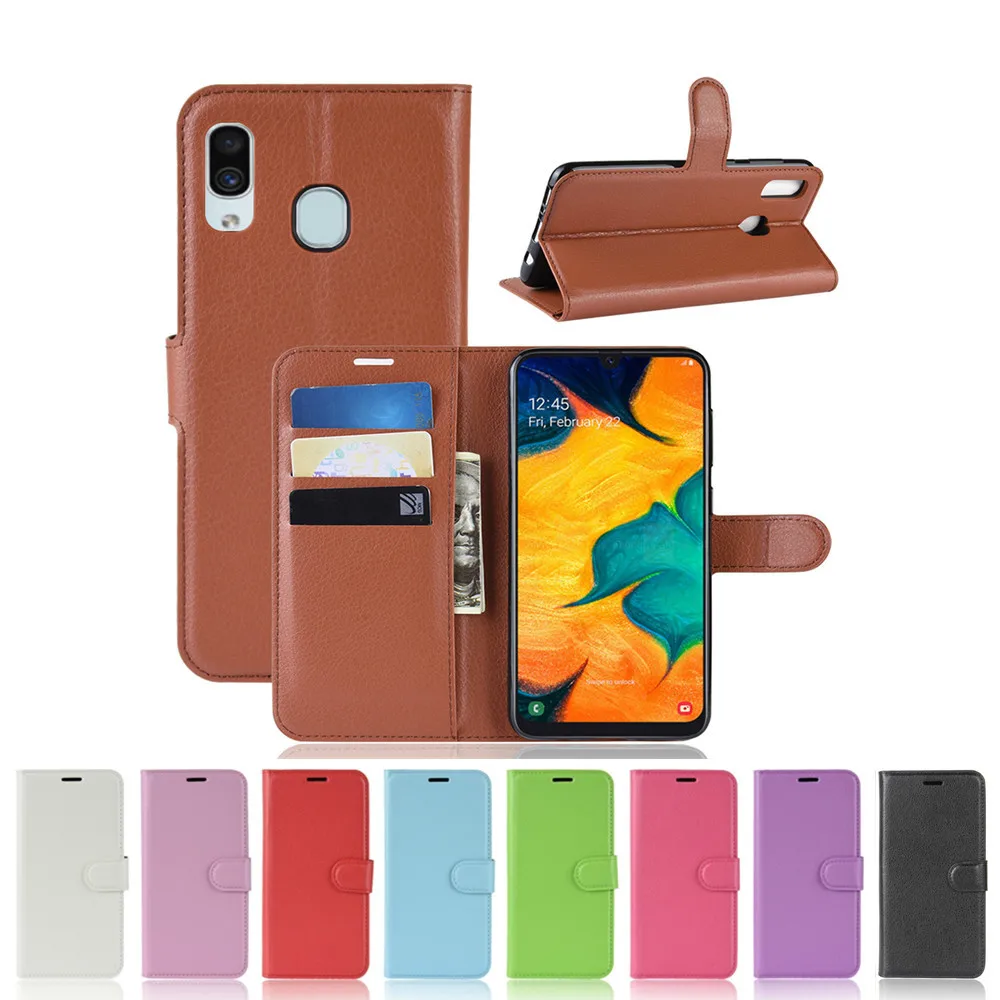 Чехол кошелек с откидной крышкой для телефона Samsung Galaxy A30 A50 A10 A40 A70 M10 M20 M30 A6 A8 J4 J6 J8 S9