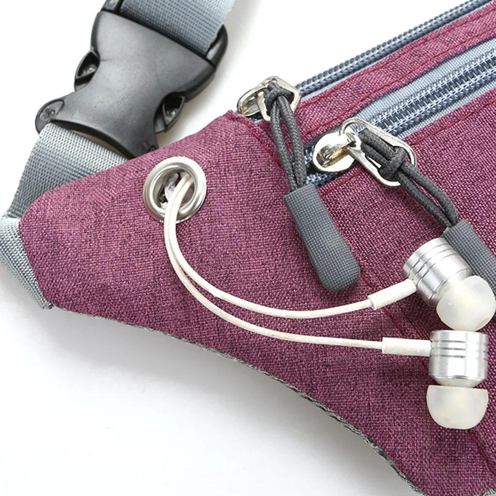

Women Waist Bag Multi-function Pockets Outdoor Sport Leisure Messenger fanny packs sac banane femme belt bag for running 2019
