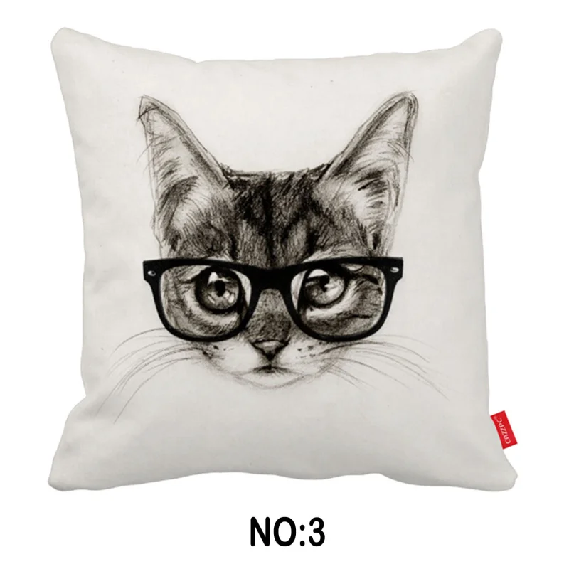 Милые птицы кошка бульдог с прохладной Очки принтом автомобиля декоративные