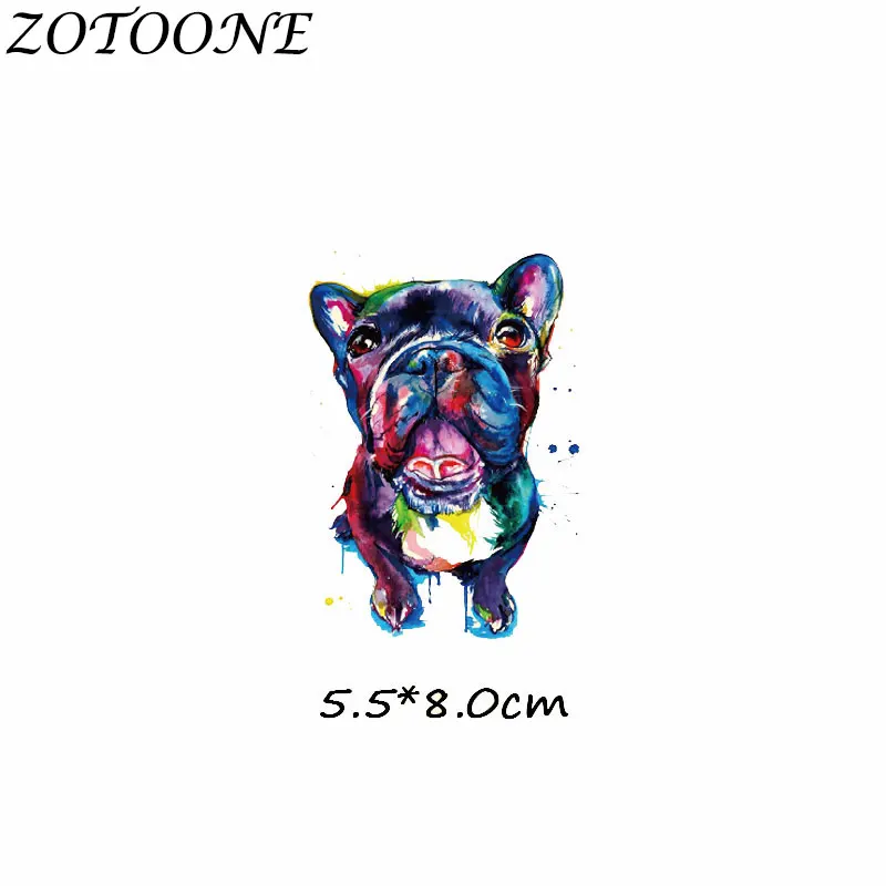 ZOTOONE нашивки в форме собак передачи тепла патч животных гладить на патчи для