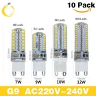 10 шт.лот G9 led 220 в 12 В 64 светодиода 104 светодиодов LED G4 лампа Светодиодная лампа SMD 3014 2835 Led G9 light заменить галогенную лампу 20 Вт40 Вт