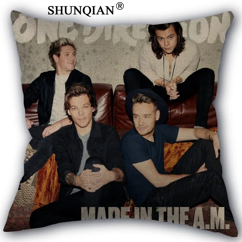 8 Изготовленная на заказ накидка для подушки, One Direction домашний текстиль площадь размером 45*45 см декоративное хлопковое белье, не выцветает и не наволочка Рождественский подарок - Цвет: 8