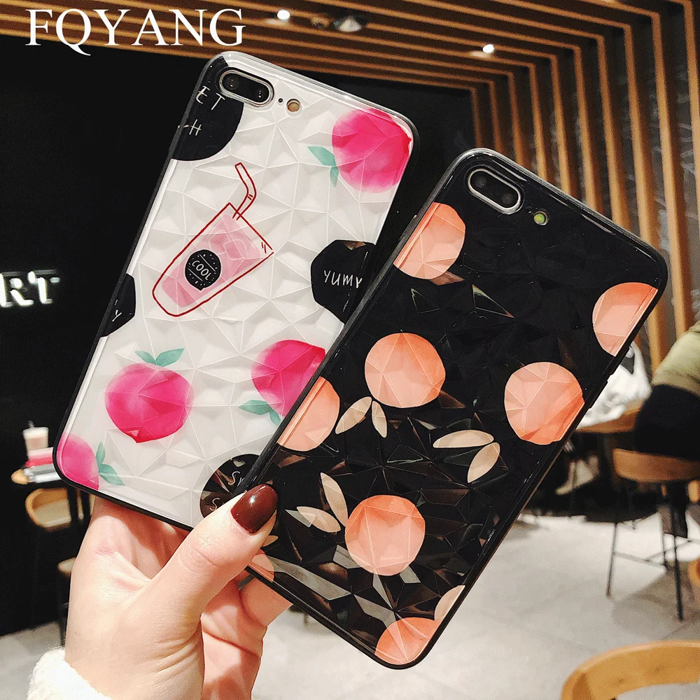 Летний чехол с фруктами для Huawei P20 P30 Pro милый клубникой Mate 20 Lite алмазным узором