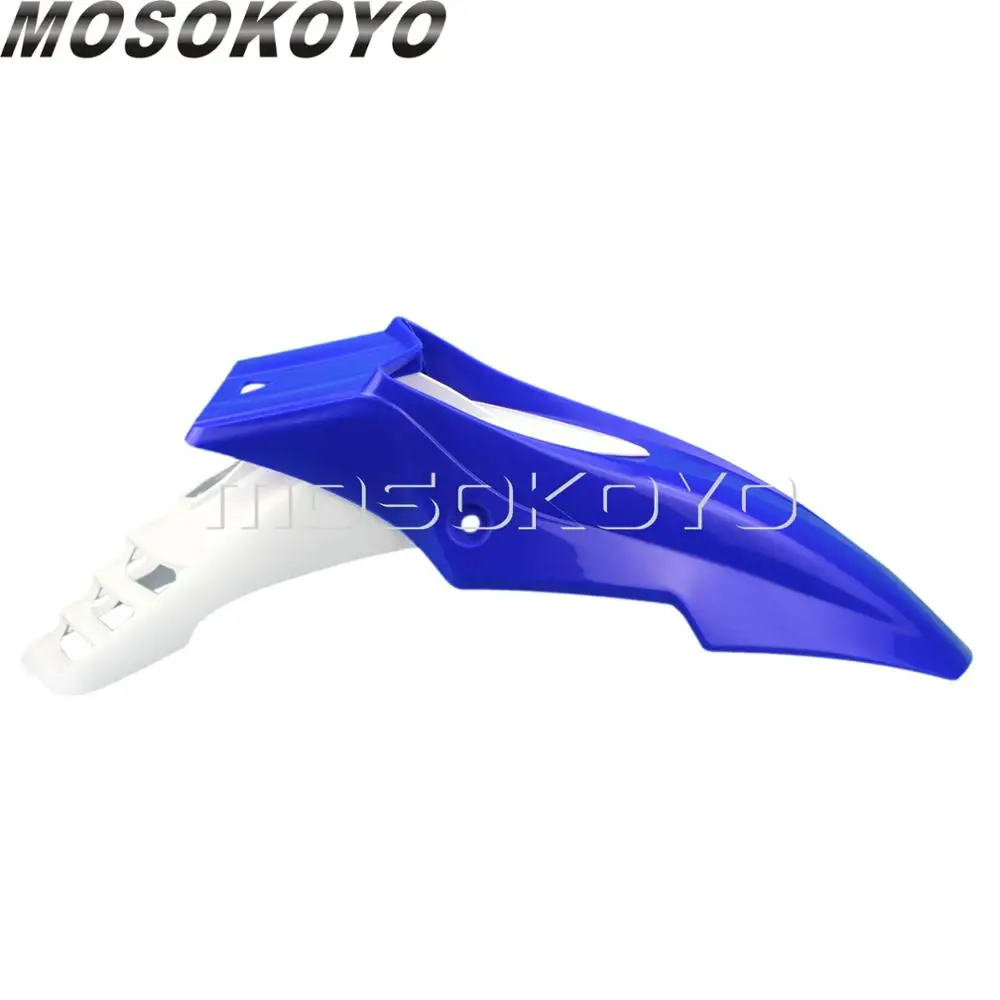 white blue Байк мотокросс прочный переднее крыло эндуро супермото крыло для KTM EXC Yamaha WR TTR Suzuki Kawasaki - Цвет: white blue
