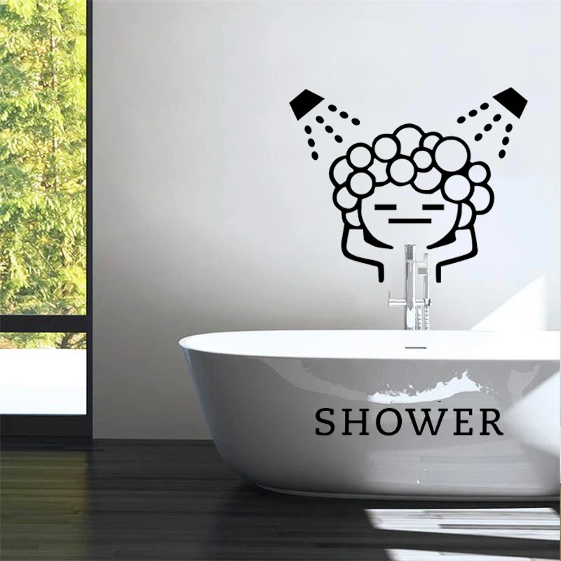 Креативные Детские любовные пузырьки настенные наклейки для ванной раздвижные