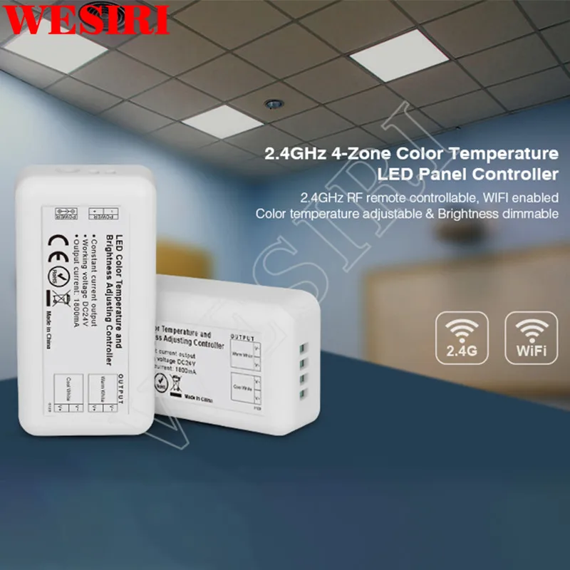 Milight FUT023 24V RF 2.4GHz 4-Zone Color Temperature Brightness Adjusting LED Dimmer Controller | Лампы и освещение