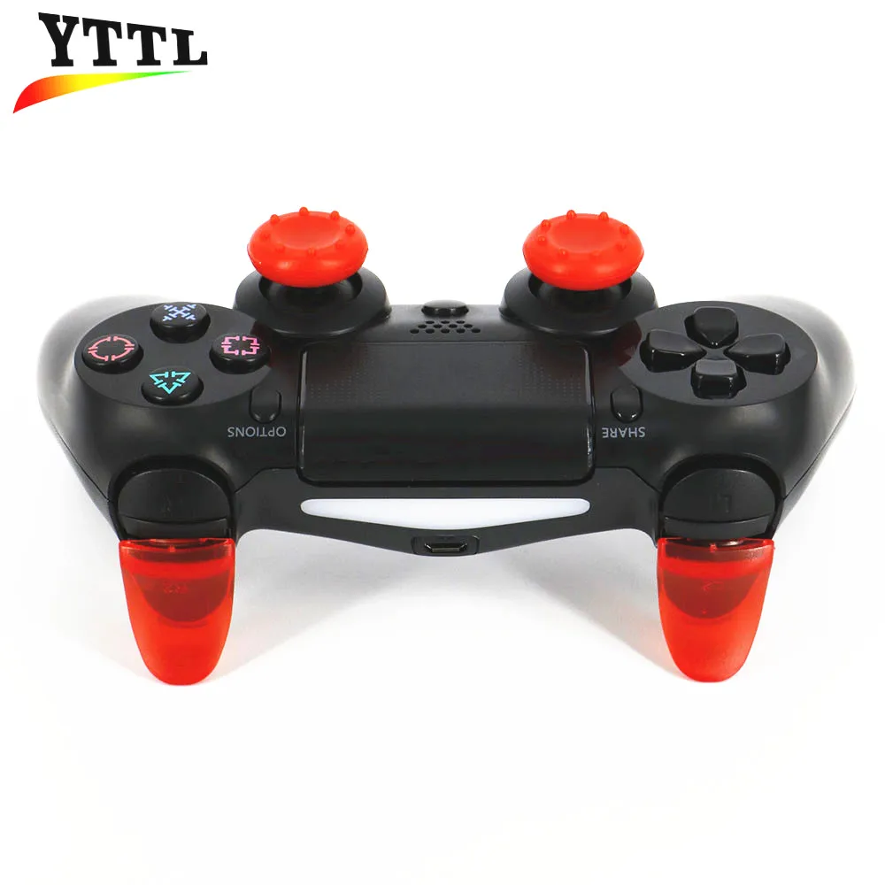 Good 2pcs R2 L2 Trigger Extenders + Thumb Grip caps for PS4 Controller Triggers Extended Buttons with | Электроника