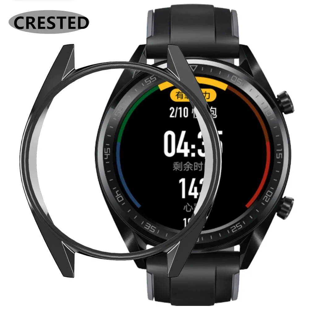 Мягкий чехол из ТПУ для huawei watch GT ремешок покрытие все вокруг защитный часов