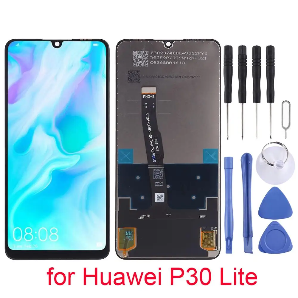 6 15 дюйма для Huawei P30 Lite ЖК-экран и дигитайзер полная сборка запасные части (черный) |