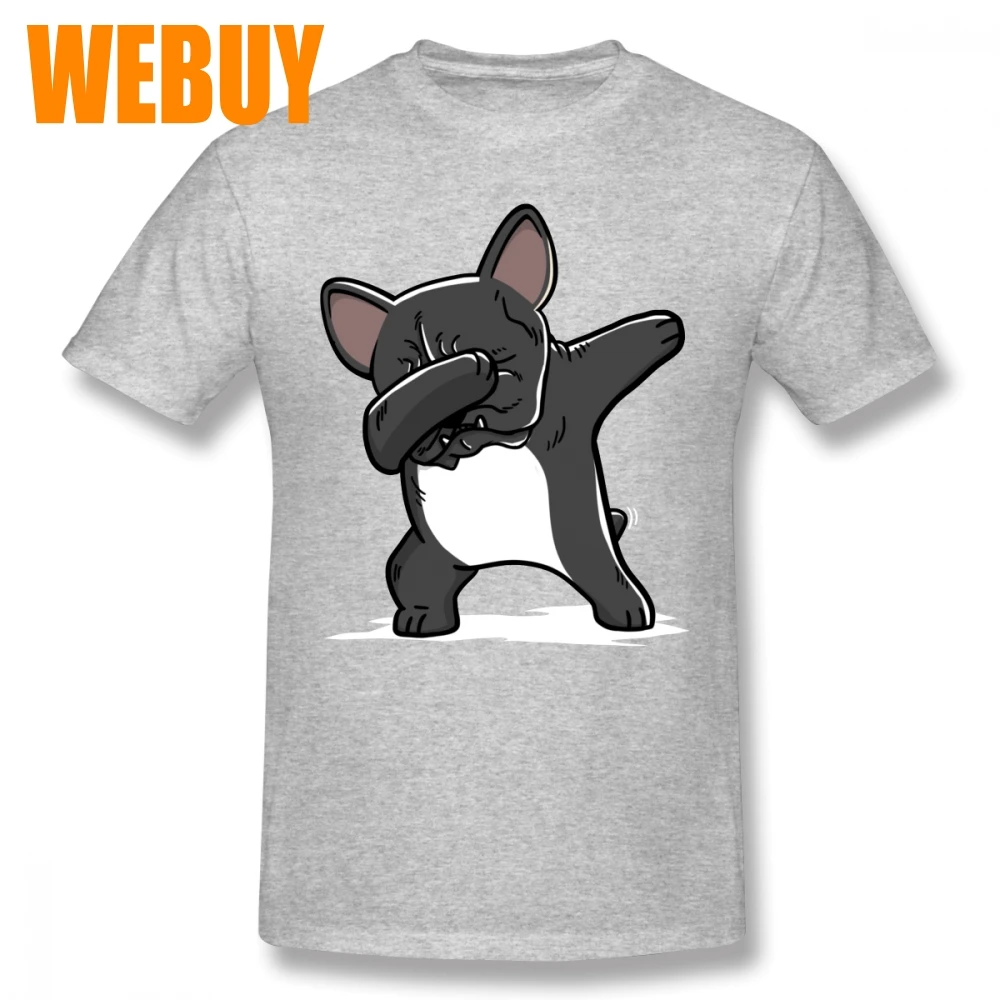 

Забавная Мужская футболка для отдыха Dabbing с французским бульдогом, Мужская Повседневная дышащая футболка большого размера с коротким рукав...
