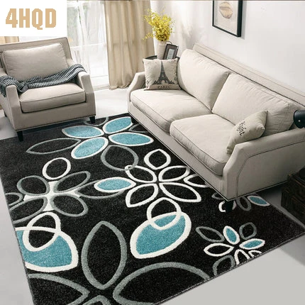 Living room Coffee table Simple modern bedroom Bedside blanket American pastoral home with rectangular carpet | Дом и сад