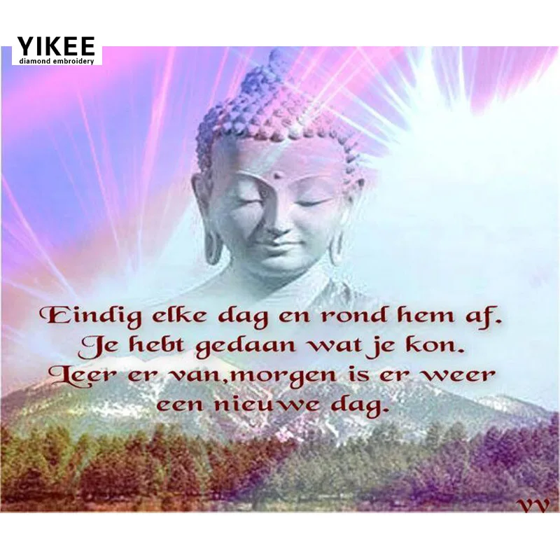 

"YIKEE 5d diy diamond painting buddha Diamond Embroidery Full Square Rhinestones Home Decor Diamonds Mosaic" a7029
