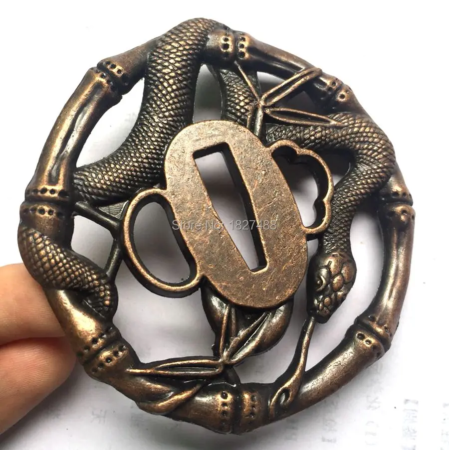 Японские аксессуары для мечей Сплав Tsuba защита катана Wakizashi Танто W/Snake|Мечи| |