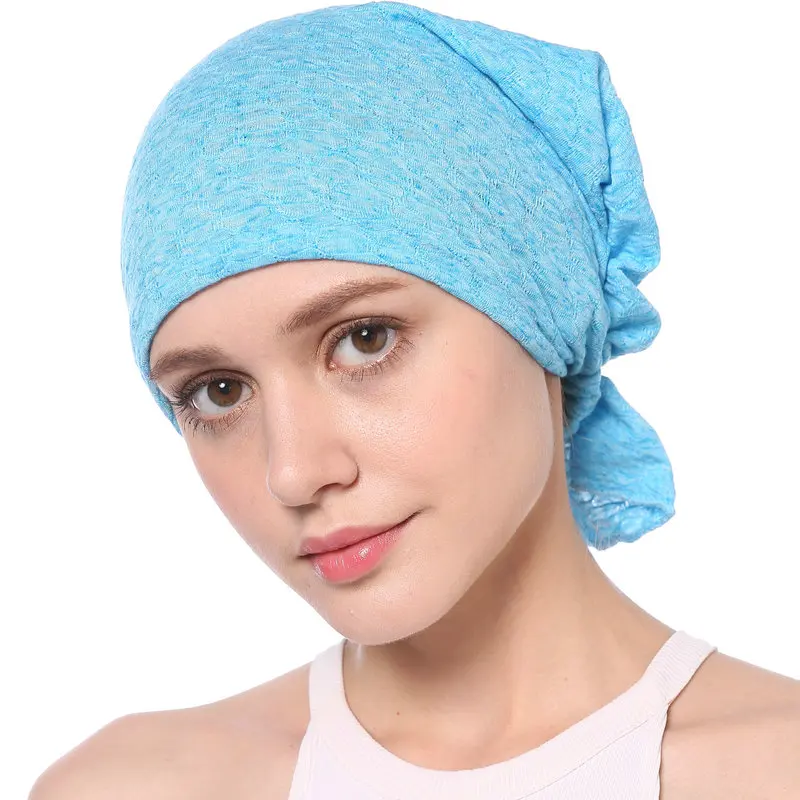 Новинка 2017 хлопок Женская химиотерапия шляпа эластичный головной платок тюрбан