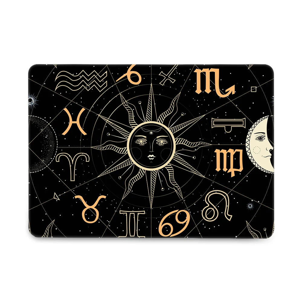 Чехол Sun Moon для MacBook Air Pro Retina жесткий пластиковый чехол с принтом 11 12 13 15 16 дюймов
