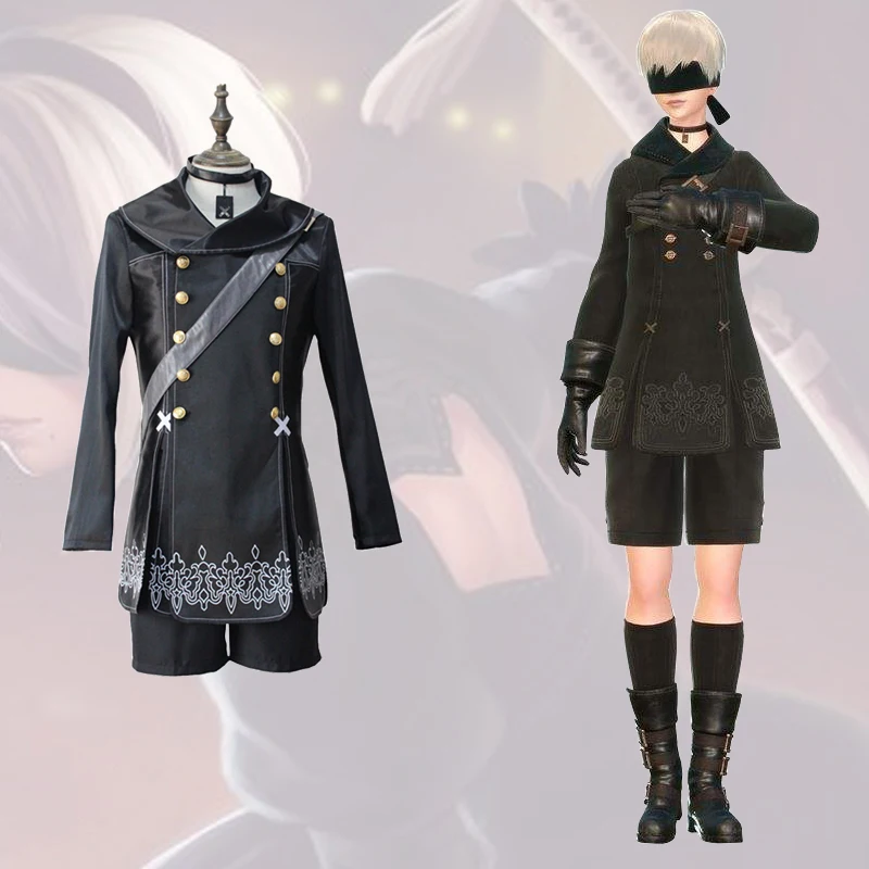 

Nier Automata 9S Costplay for Men The End of Yorha Anime Costume Set Adult Boy Japanese Adventure Game