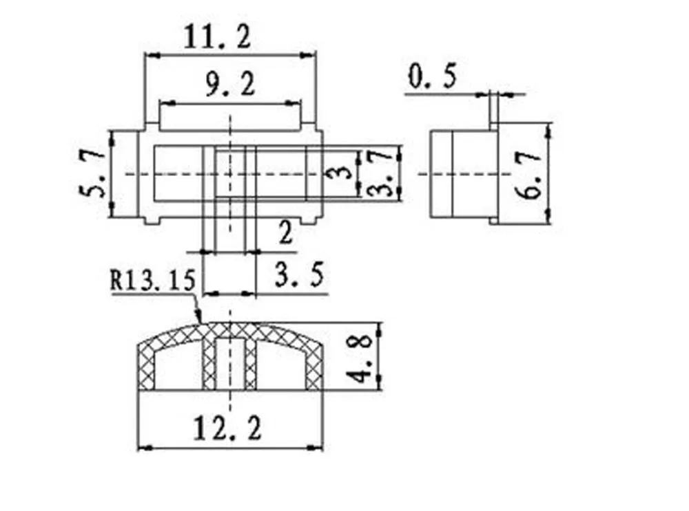 Образец тактильная кнопка переключателя 200 шт. крышка кнопки микропереключателя