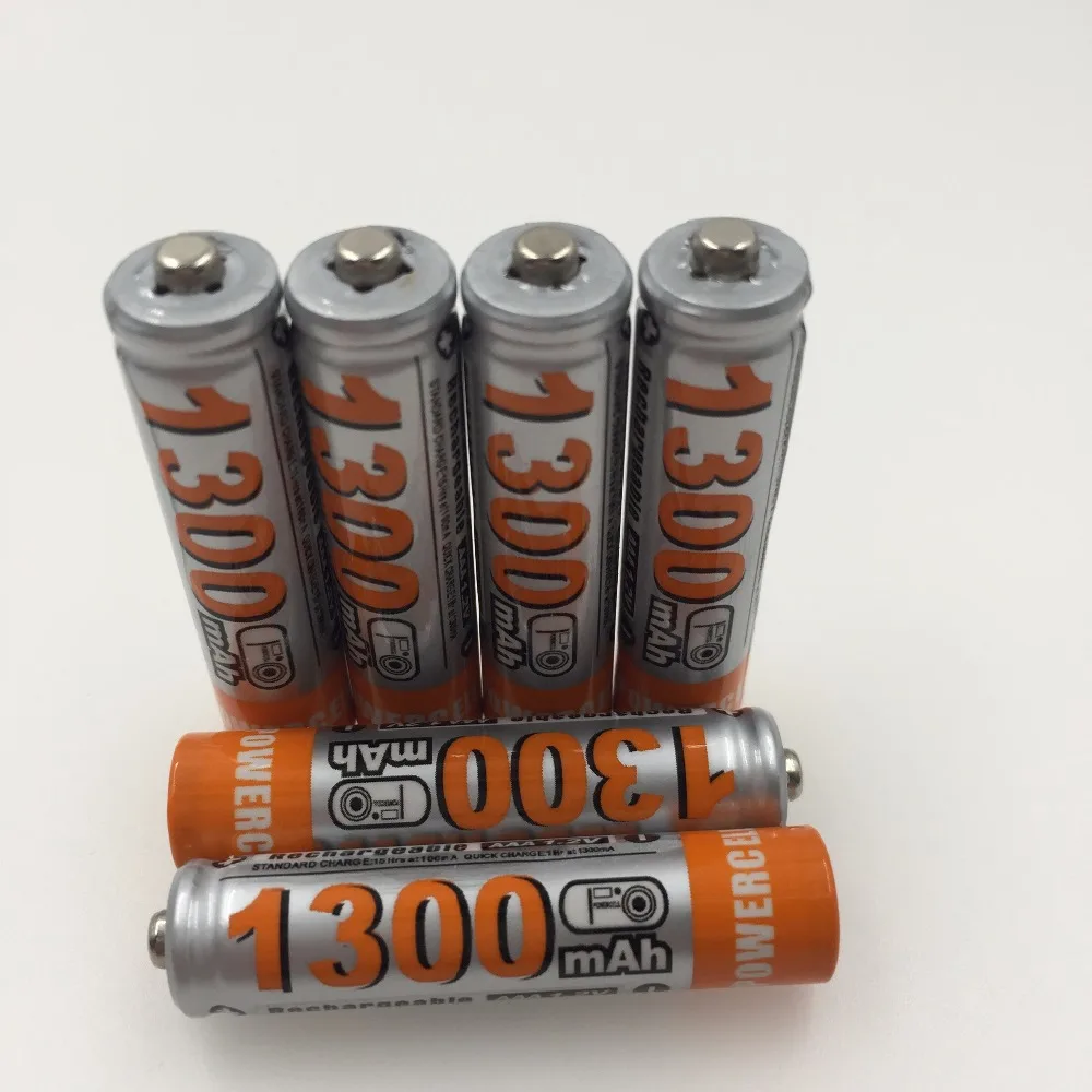 4/8 PCS Lot 1300 mAh AAA1.2V NI MH pre-cargada bateras recargables Ni-MH AAA batera recargable para la cmara micrfono Juguetes |