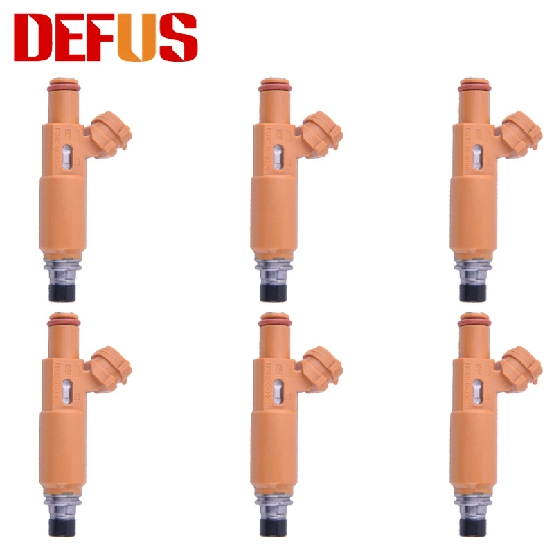 

Форсунка топливного инжектора DEFUS 6x 195500-3300 Bico для Mitsubishi Montero Sport 99-04 Montero 98-00 3.5L V6 1955003300 195500 3300