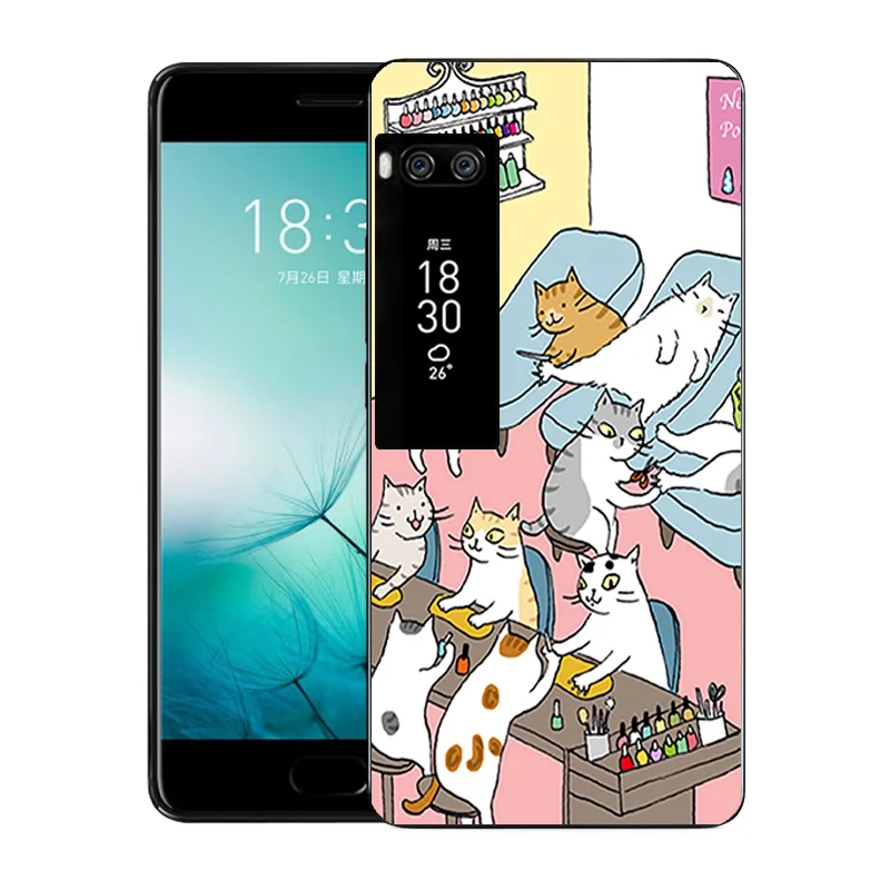 9403 09 Для Meizu Pro 7 чехол с модным принтом Мягкий Силиконовый ТПУ прозрачный чехол на заднюю панель ультра тонкий Fundas для Meizu Pro 7 PRO7 чехол для телефона s - Цвет: 9403 09