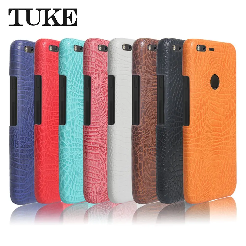 TUKE Crocodile Pattern Case for Google Pixel Hard PC Back Cover For lte Leather Capa 1 Plastic | Мобильные телефоны и