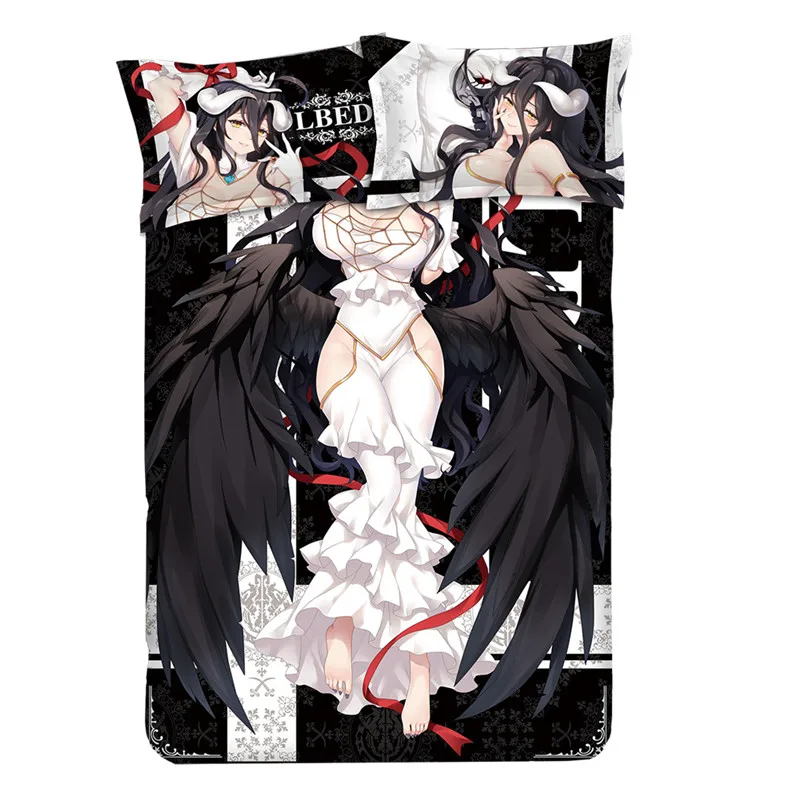 Overlord Albedo кровать в стиле аниме простыни постельное белье Комплекты постельного