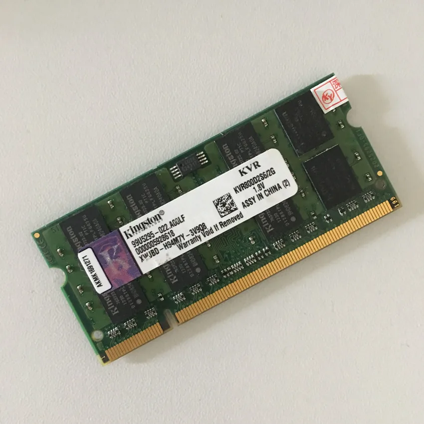Память для ноутбука Kingston 2 ГБ 800 МГц SODIMM DDR2 2G мгц модуль RAM|sodimm ddr2|2gb 800mhz sodimmlaptop memory |