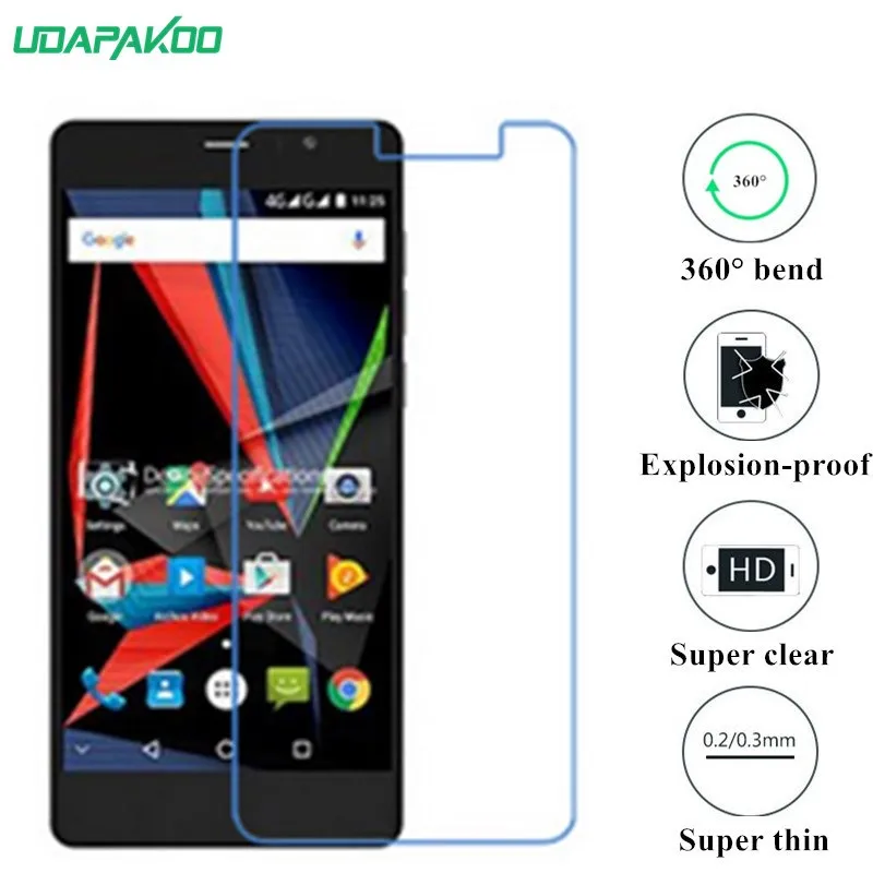 Udapakoo прозрачная закаленная (мягкое стекло) пленка для Archos 55 Алмазная селфи нано