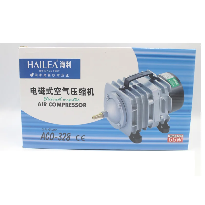 Hailea ACO-328 220 л/мин аквариумный кислородный насос электромагнитный воздушный компрессор кислородный насос в 60 Вт - Цвет: ACO-328 60W