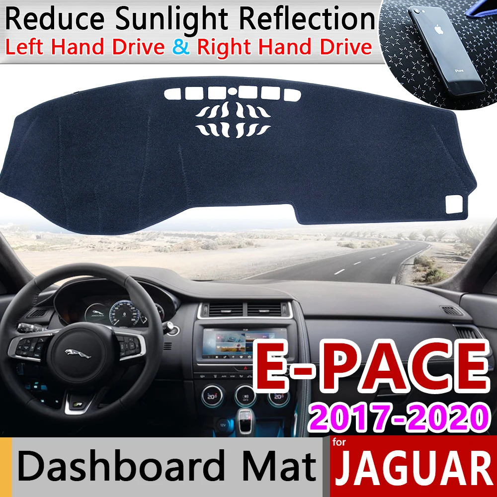 Для Jaguar E-PACE 2017 2018 2019 2020 Противоскользящий коврик на приборную панель