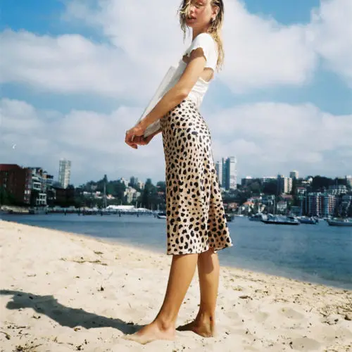 

Women Leopard Skirt Casual Summer Beach Wrap Party Wear skirts Summer Fashion Women Clothes