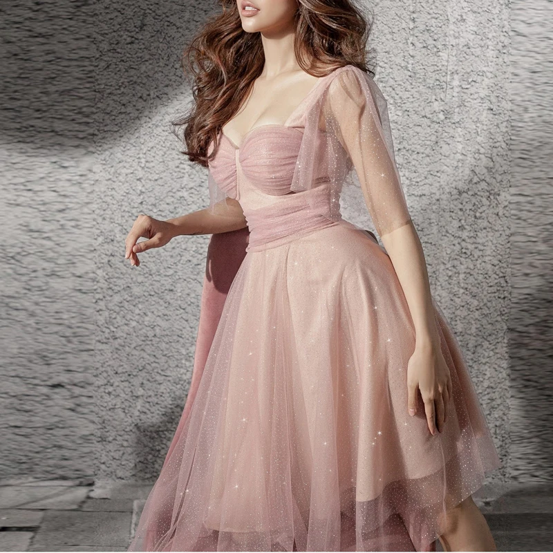 INDRESSME 2019 Новое сексуальное Сетчатое кружевное блестящее короткое платье без