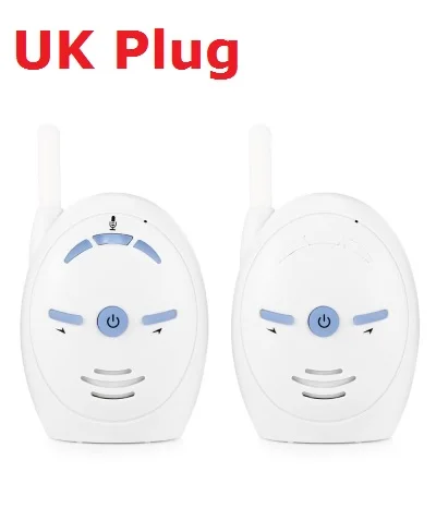 UK Plug 2,4 ГГц беспроводной Перезаряжаемый звук цифровой аудио Детский Монитор двусторонняя связь VOX Функция обнаружения звука домофон детский монитор - Цвет: UK Plug
