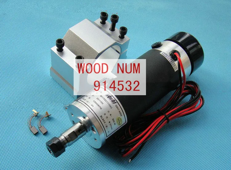 ER11 DC110V 600W гравировальный станок с воздушным охлаждением мотор шпинделя + 1 шт 57 мм
