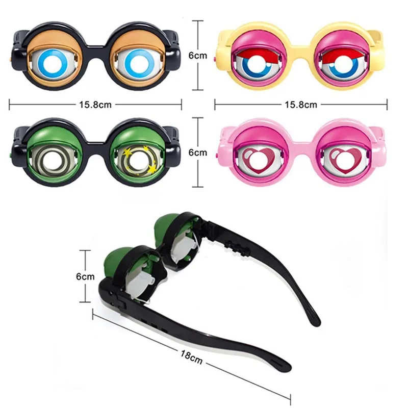 1 шт. Crazy Eyes забавные детские игрушки креативные забавные игрушки для мальчиков и девочек пластиковые очки