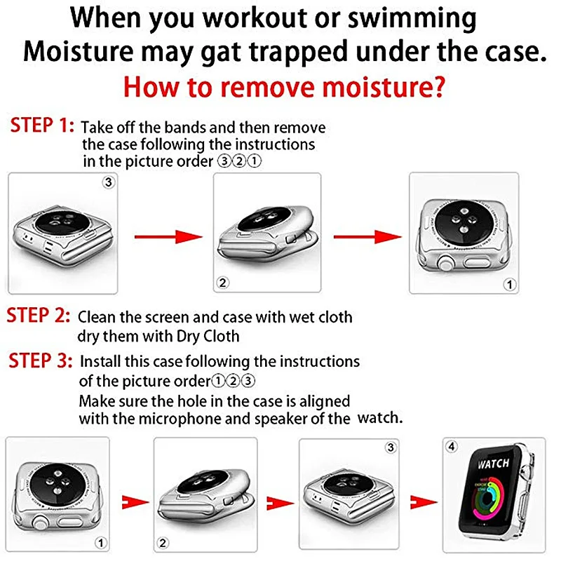 Силиконовый мягкий чехол для Apple Watch series 4/5 44 мм 40 мм защитные чехлы из ТПУ для iWatch 3 Универсальная крышка ультратонкая прозрачная рамка