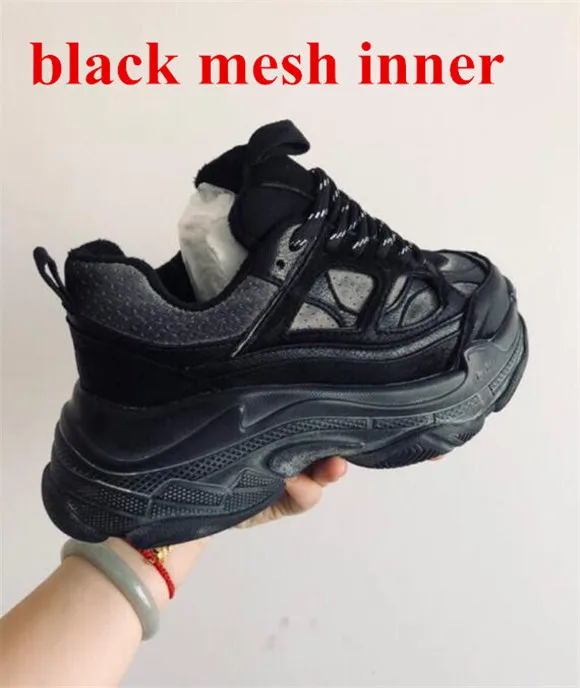 black mesh inner Г., черные и уличные женские зимние теплые плюшевые ботинки на скрытой платформе с высоким каблуком обувь в стиле ретро на толстой подошве в Королевском Стиле - Цвет: black mesh inner
