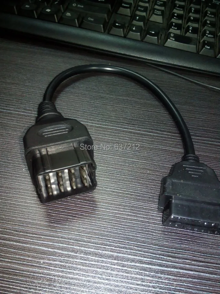 100% рабочий газ 12PIN 12 PIN к OBD 16PIN диагностический адаптер кабель DLC | Автомобили и