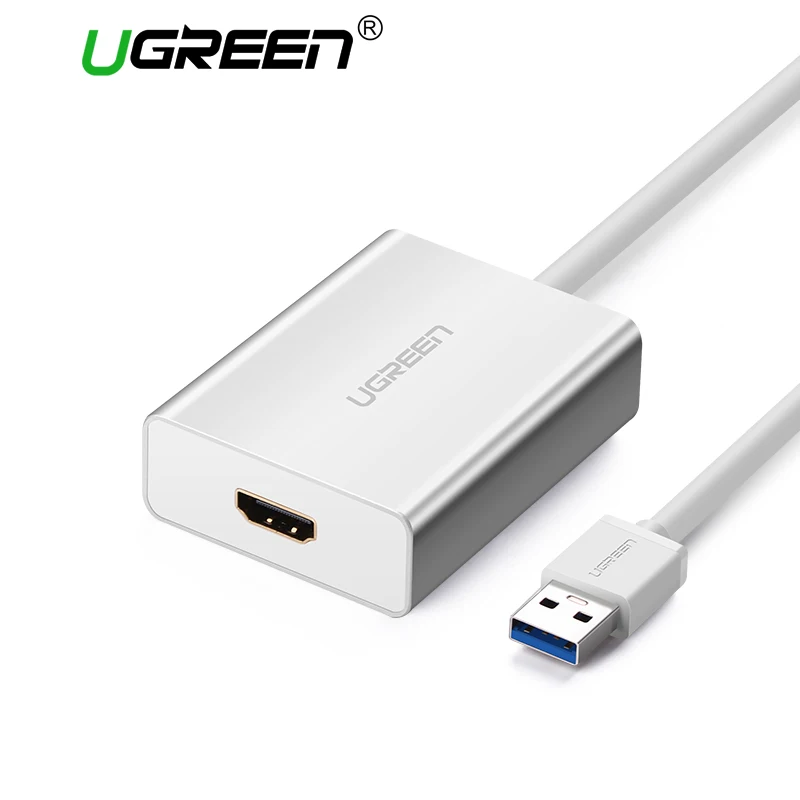 Ugreen USB HDMI совместимый VGA DVI адаптер Внешний к мульти дисплей папа женскому|usb to hdmi|usb