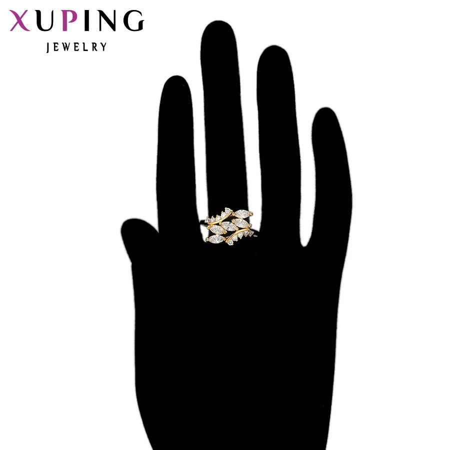 Xuping, элегантные кольца, европейский стиль, цветные, позолота, очаровательные ювелирные изделия, рождественский подарок для женщин S24, 1 \ S36, 1-11372