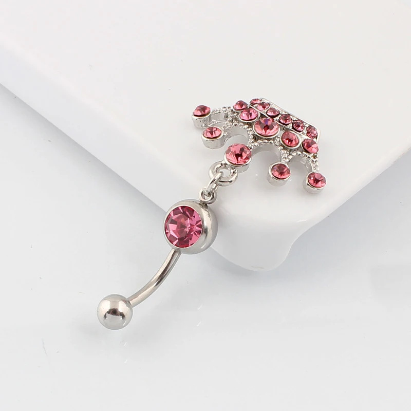 Кольца для пирсинга пупка 14 г хирургический стальной стержень