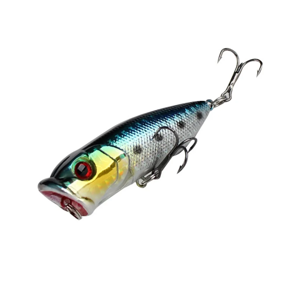 FISHINAPOT 1 шт. лазерный Поппер приманка для рыбной ловли 3D глаза плавающий кренкбейт