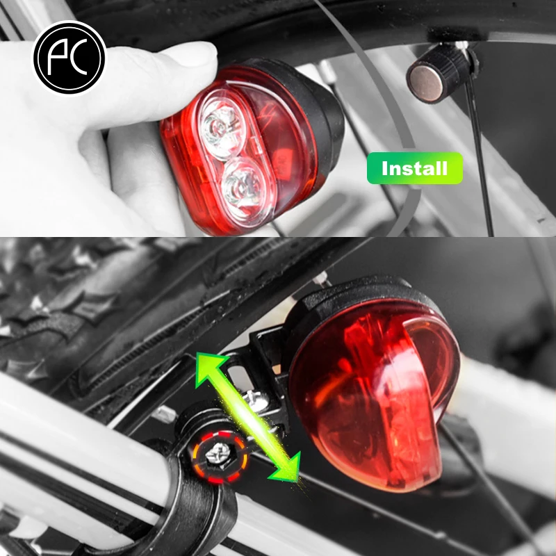 P Велоспорт Велосипедный Спорт заднего света Водонепроницаемый автономным