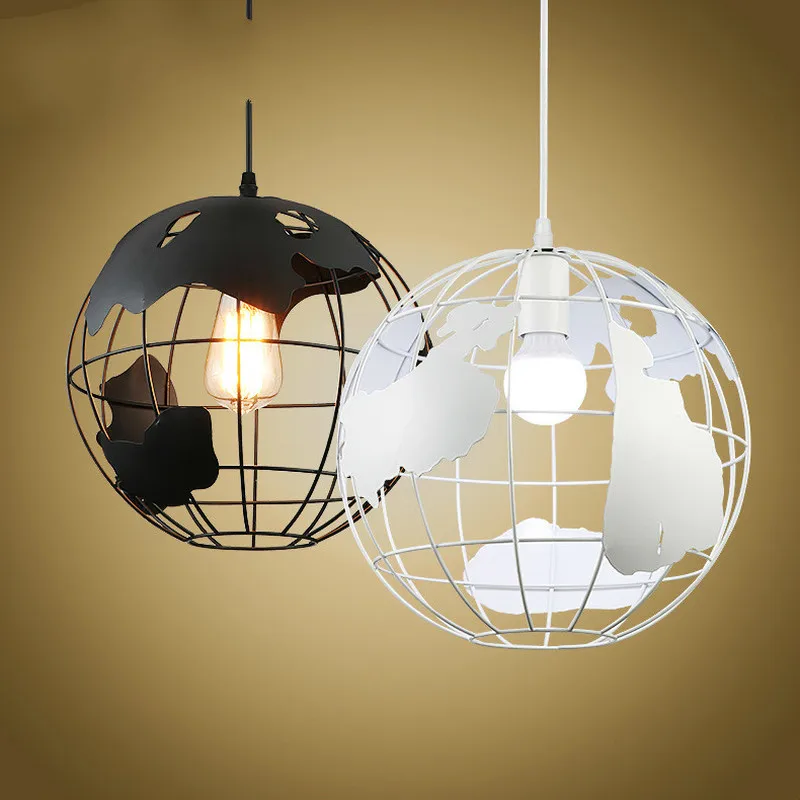 

Restaurant Pendant Lights creative earth American retro industrial wind iron dining Pendant Lights WF4081410
