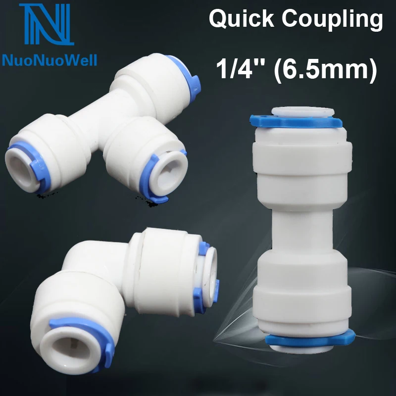 

NuoNuoWell 1/4 ''аквариумная трубка, соединительный очиститель воды, быстроразъемный соединитель POM 6,5x6,5 мм, прямой соединитель 5 шт. в упаковке
