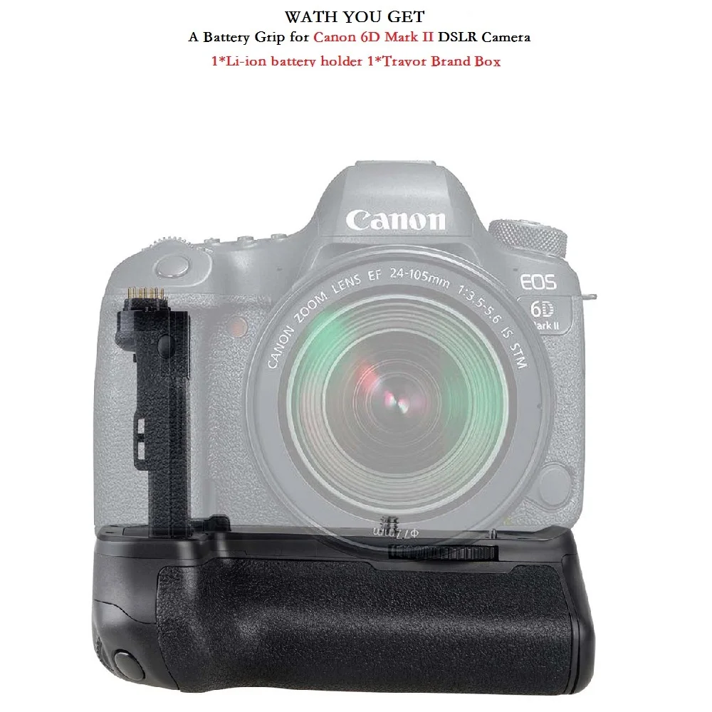 Вертикальная Батарейная ручка для камеры Canon 6D Mark II 6D2 аккумулятор dslr Замена BG