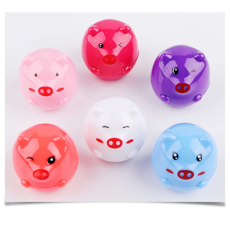 Natural Plant Lip Balm Cute Makeup Women Makeup Long Lasting Nutritious Winter Protect Lips Balm Cosmetics Pig Shaped